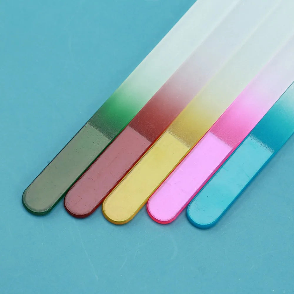 Nano Glass Nail Files Professional Polishing Manicure Art Tool Washable make nails brighten easily like nail polish