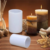 Molde de silicona para velas con forma de cilindro 3D, para hacer jabón, manualidades, regalos, yeso, resina, cera, decoración casera.