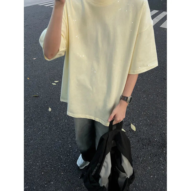 Camisetas de buena calidad para hombre, oferta de verano, algodón, camiseta de manga corta para hombre, camisetas básicas lisas para niño, ropa de calle de verano de gran tamaño