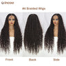 613 Blonde Boho Box Braids Wig | Curly Ends | Full Lace Front | Knotless Goddess Locs | Synthetic Braids