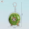 Funny Banana Cat Key Chain Creative Acrylic Happy Cats Schoolbag Pendant Bag Accessories DIY Mobile phone Lanyard Student Gift - Lootquake