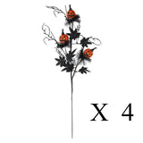 2025 Halloween Decoration Flower Black Terrifying Pumpkin Head Bouquet For Teapoy Dining Table Fireplace Home Party Decor Props
