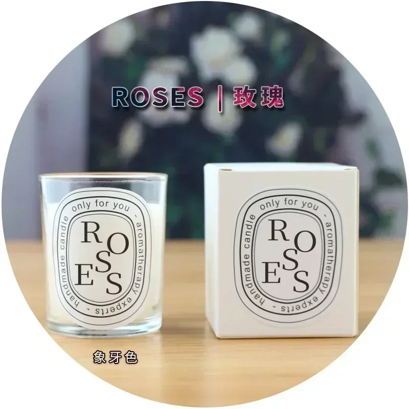 Transparent Low Flame Candle, Romantic Incense Candle, High Beauty Candle, Holiday Guest Gift Premium Incense Candle