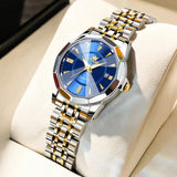 OLEVS Original Brand Elegant Women's Watches Waterproof Luminous Quartz Watch for Lady Necklace Bracelet Gift Box Set Calendar - Lootquake