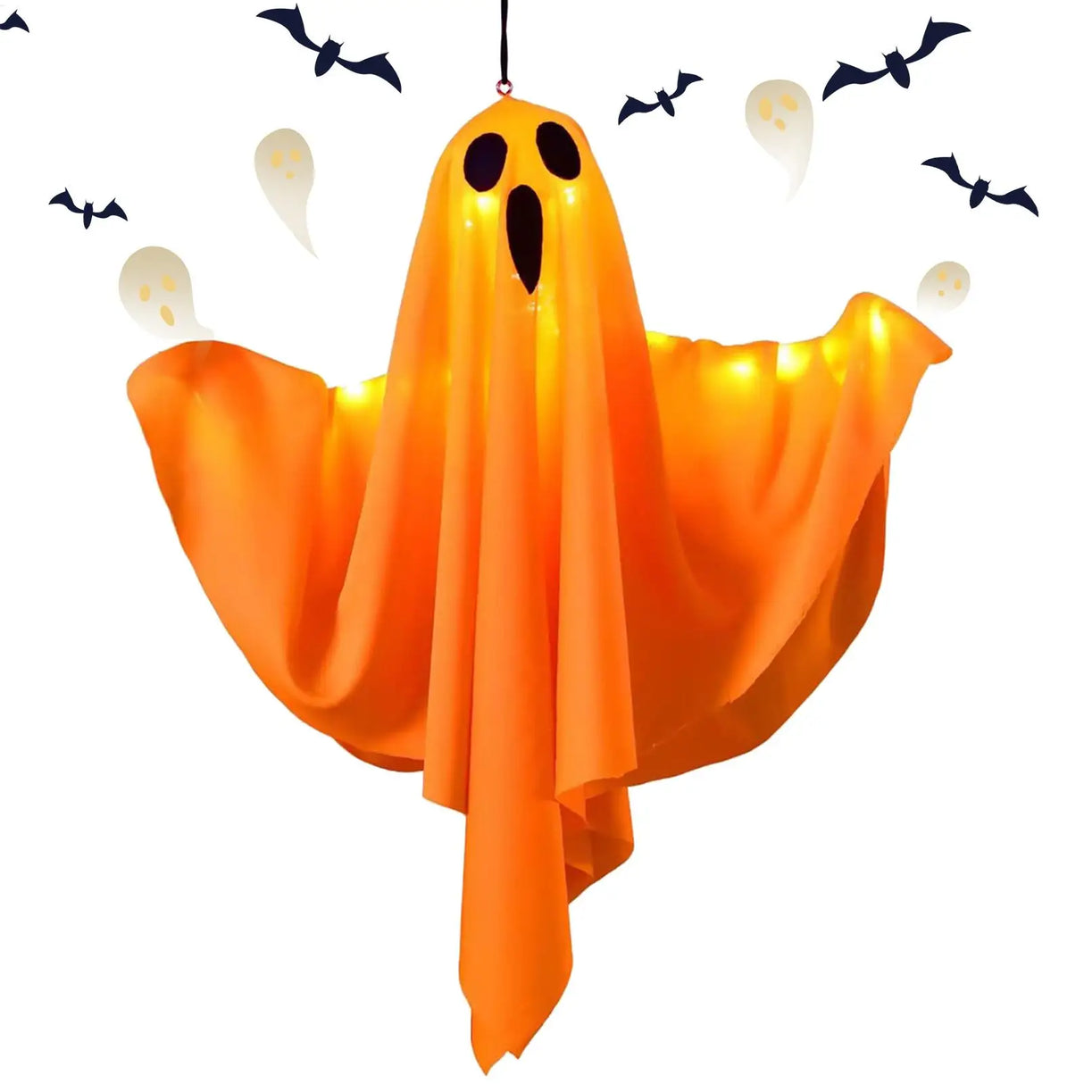 Ghost Decorations Scary LED Ghost Flying Ghost With Flexibly Adjusted Poses Halloween Pendant Decorations Hangable Party Decors