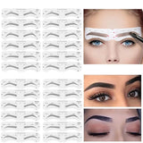 Ensemble de pochoirs à sourcils réutilisables, règle souple, outil de définition des sourcils, guide de dessin des sourcils, style, mise en forme, toilettage, modèle, carte, outils de maquillage