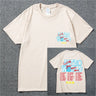 New Summer Hip Hop T Shirt Men Women Cactus Jack Harajuku T-Shirts WISH YOU WERE HERE Letter Print Tee Tops - Lootquake