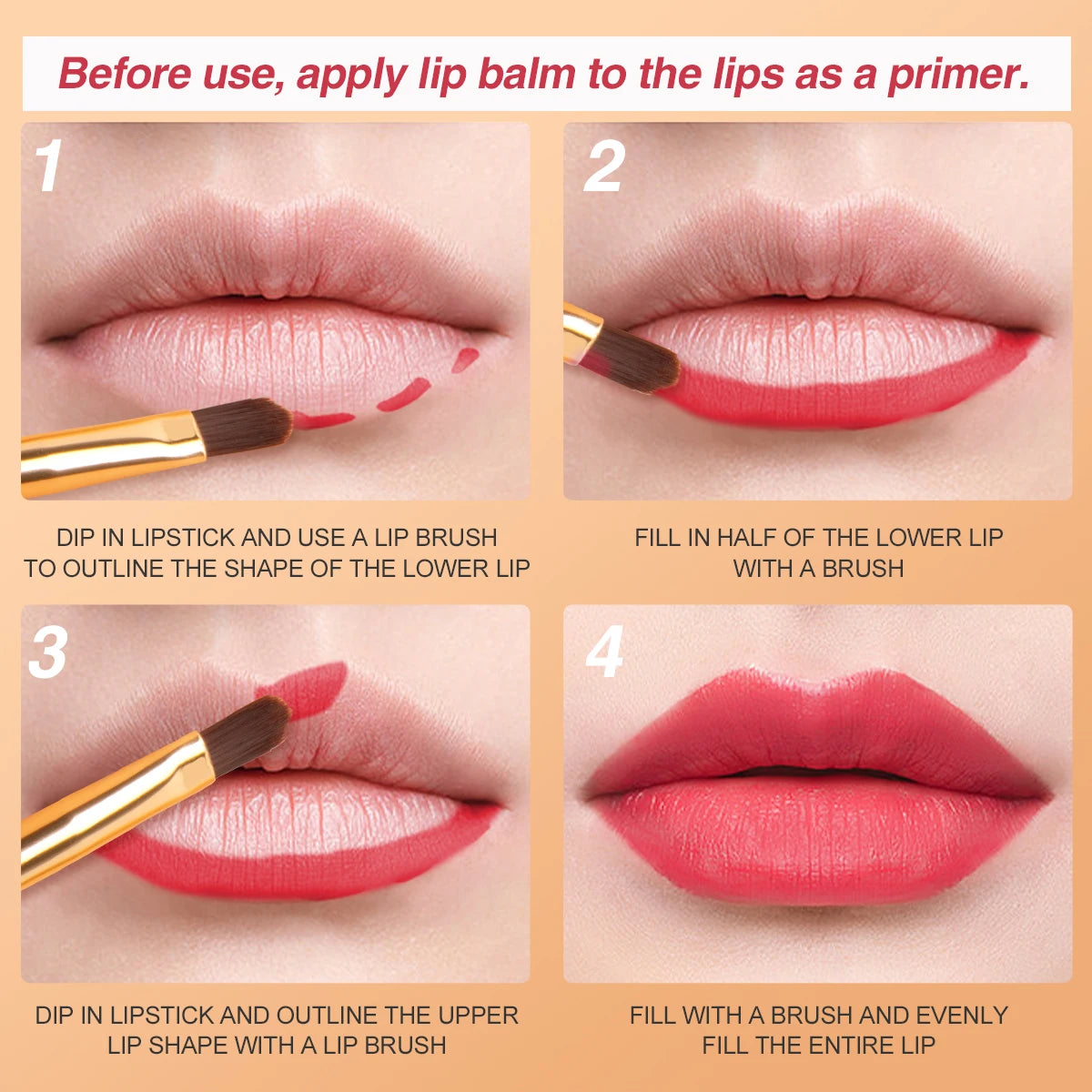 IMAGIC 8-Color Lipstick Palette Set Moisturizer Matte DIY Lipsticks Velvet Long Lasting Waterproof Lipgloss Pigments Lips Makeup