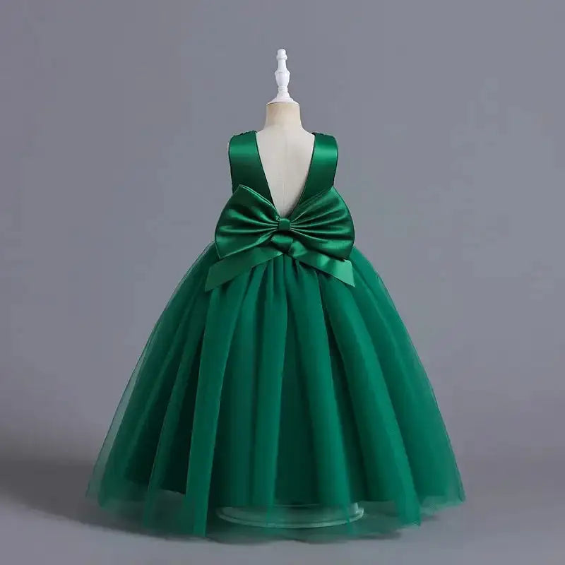 Teens Girls Bridesmaid Dresses For Wedding 5-14 Yrs Kids Sequin Birthday Party Long Dress Girls Evening Formal Pageant Vestidos - Lootquake