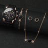 5/6PCS Women Watches Fashion Silicone Band Women Quartz Watches Jewelry Set Reloj Mujer Girls Clock Gift (Without Box) - Lootquake