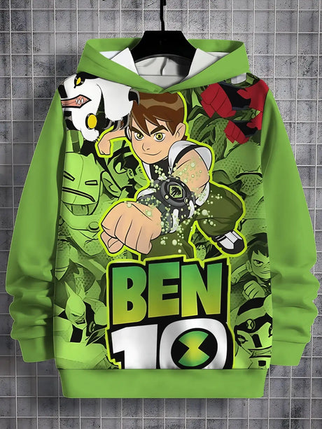 Ben 10 3D Print All Seasons Children Casual Sweatshirt Cool Pullover Tops Unisex Clothes Boy Girl Hoodies - Lootquake