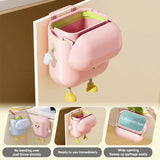 Compost Bin Kitchen for Counter Top or Under Sink, Plastic Hanging Trash Can with Lid, Wall Mounted Garbage Can for Bathroom,