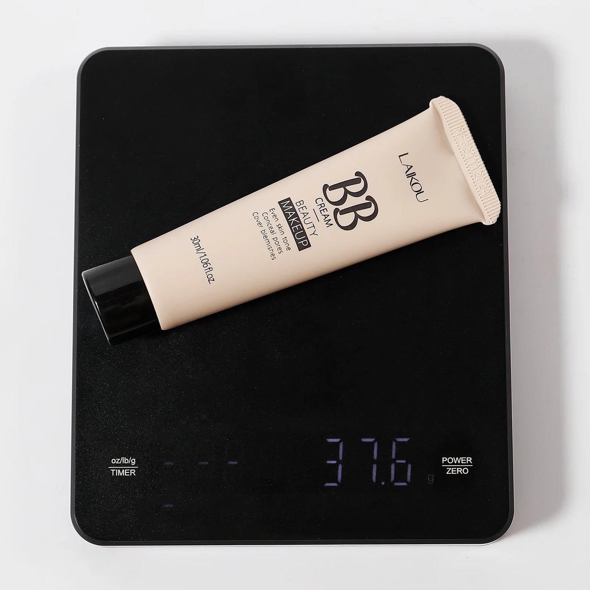 Natural Finish Foundation Cream 30ml Lightweight BB Cover Dark Circles Pores Oil Free Long Lasting Makeup Base