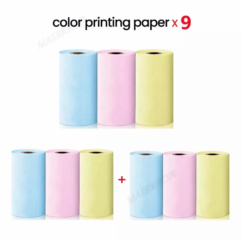 57x30mm Thermal Printing Paper Color White Semi-Transparent Thermal Printing Roll Paper For Kid Instant Print Camera Label Paper