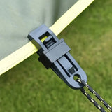 10pcs outdoor tent awning windproof fixing clips Outdoor wind rope buckle is added with pull point hanging buckle plastic clips - Lootquake