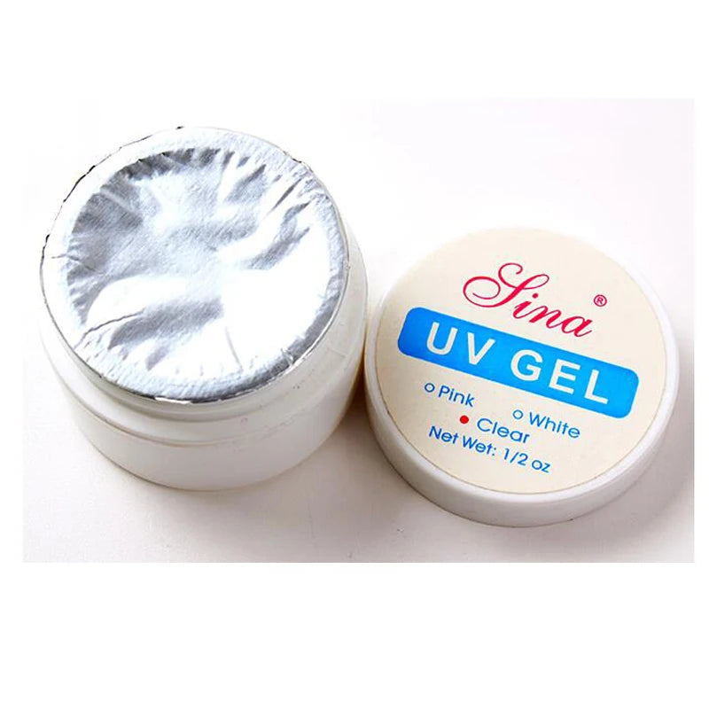 15ml 3 Color UV Nail Gel Transparent White Pink Manicure Nail Polish UV Gel Strong Extension For Nails Art Tips GY06#1-3