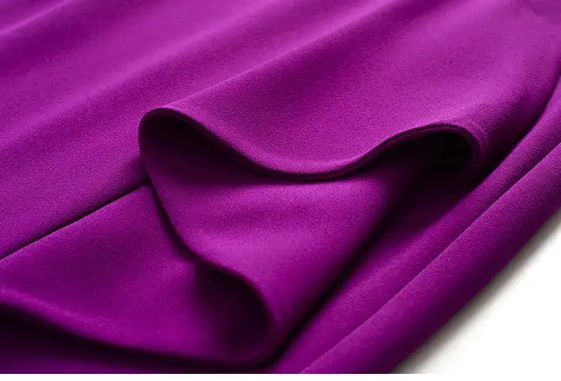 Long Dress Summer 2022 new purple nail drill elegant temperament close waist fish tail evening dress - Lootquake