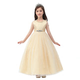 Nuevo vestido de princesa, vestido largo para niñas grandes, vestido de actuación de piano para niñas, vestido de fiesta para festivales