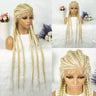36" Blonde Knotless Box & Cornrow Braids Wig | Lace Front