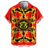 Camisetas hawaianas con estampado gráfico 3D completo, divertidas, con la reina y el rey, para hombre.