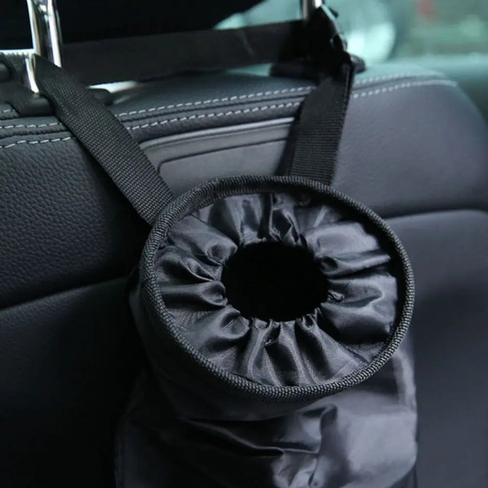 Trash Holder Car Waste Bins Litter Bag Rubbish Container Garbage Storage Black Oxford Cloth Car Dustbin Car