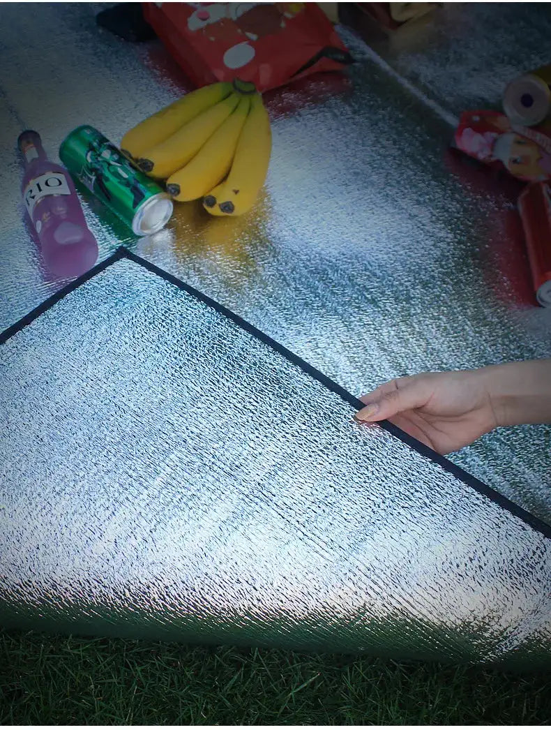 Waterproof Picnic Mat Beach Mattress Sleeping Pad Aluminum Foil EVA Foam Mat Outdoor Tent Footprint Ultralight Camping Mat - Lootquake