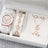5/6PCS Women Watches Fashion Silicone Band Women Quartz Watches Jewelry Set Reloj Mujer Girls Clock Gift (Without Box) - Lootquake