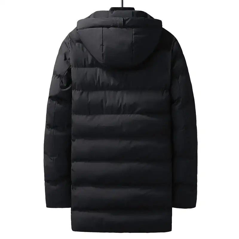 7xl Plus Size Padded Parkas Men Thick Warm Coats Solid Warm Cotton Long Coats Windbreaker Winter Outerwear 6xl Thermal Jacket - Lootquake