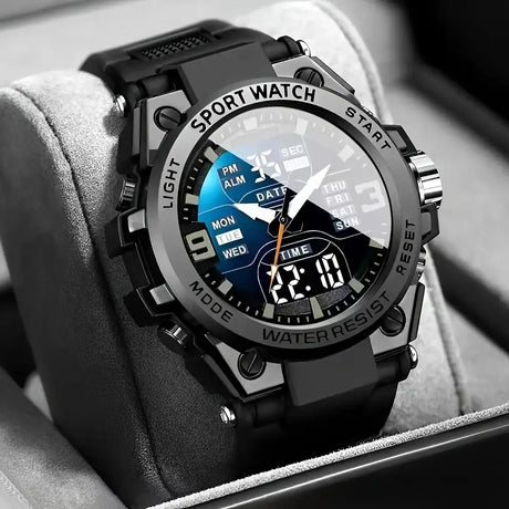 [Men's Digital Chronograph Watch] Multi-sport Chronograph Watch Men's Digital Quartz Watch With Alarm Luminous Date The Ideal Gi - Lootquake