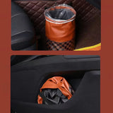 Contenedor de basura plegable para coche con almacenamiento multifuncional, impermeable, de gran capacidad y con montaje trasero, accesorios para coche