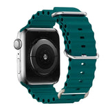 Correa de silicona para reloj de 44 mm, 40 mm, 49 mm, 45 mm, 41 mm y 38 mm, accesorio para iWatch Ultra 2 series 7, 6, 5, SE, 8 y 9
