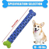 Cepillo de dientes de goma para perros, masajeador de limpieza de grado alimenticio, juguete masticable para limpiar los dientes de mascotas con una ligera fuerza de mordida.