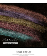 Ultra-Fine Aurora Nail Glitter Powder Sparkle Ice Transparent Polish Iridescent Nail Powder Multi Mirror Effect Glitter Dust