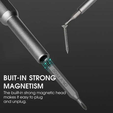 63 in 1 Precision Screwdriver Set Home Hand Repair Tool Kit Magnetic Phillips Drill Bits for iPhone Xiaomi Camera Glasses Watch - Lootquake