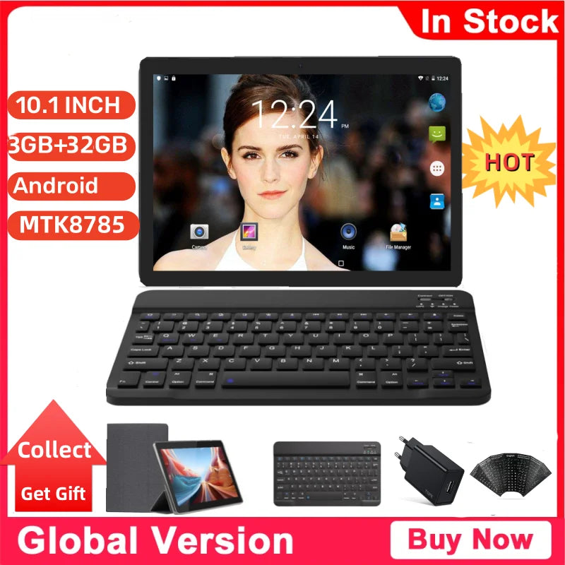 Tablette PC 10,1 pouces T4-129L, 3 Go de RAM, 32 Go de ROM, Android 9.0, MTK8765 Quad Core, 1280 x 800 pixels, Wi-Fi, meilleures ventes