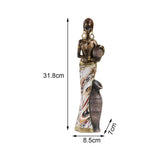 African Women Figurine, African Statues, Retro Sculptures, Collectible
