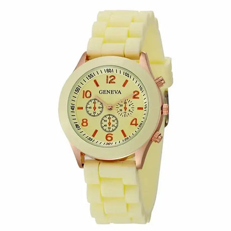 Watch Hot Sales Geneva Brand Silicone Women Watch Ladies Fashion Dress Quartz Wristwatch Female Watch Montre Relogio Feminino - Lootquake
