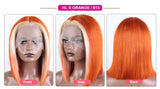 180% Density Honey Blonde Bob Wig | Straight T-Part Lace Front Brazilian Human Hair
