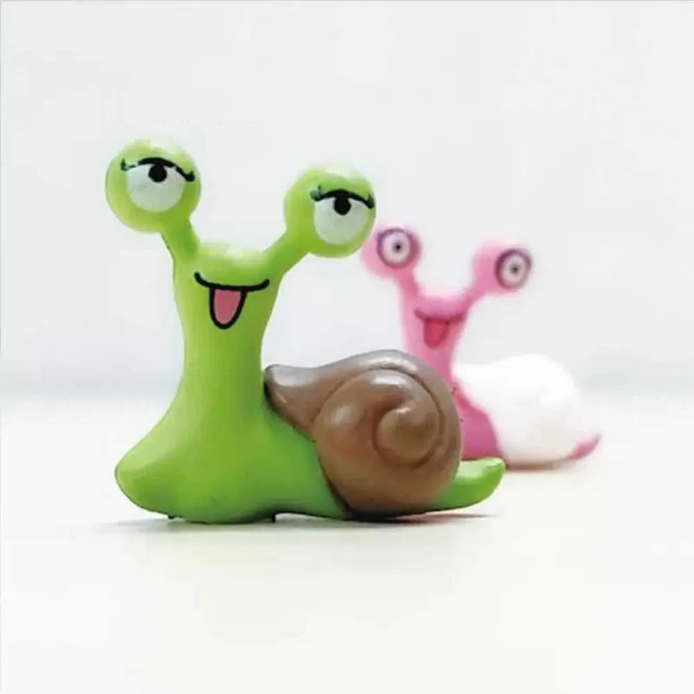 Crafts Cartoon Snails Fairy Creative Exquisite Snail Sculpture Art Simulated Miniatures Figurines Gift