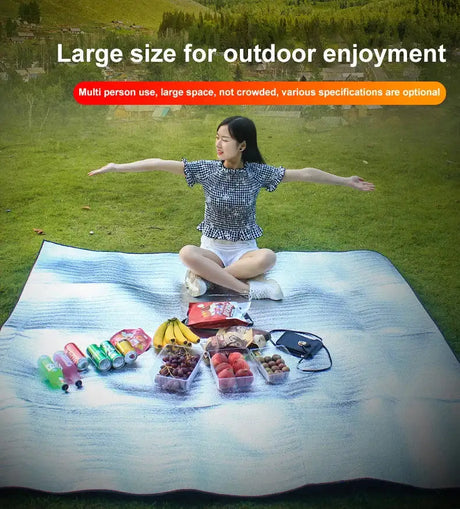 Waterproof Picnic Mat Beach Mattress Sleeping Pad Aluminum Foil EVA Foam Mat Outdoor Tent Footprint Ultralight Camping Mat - Lootquake