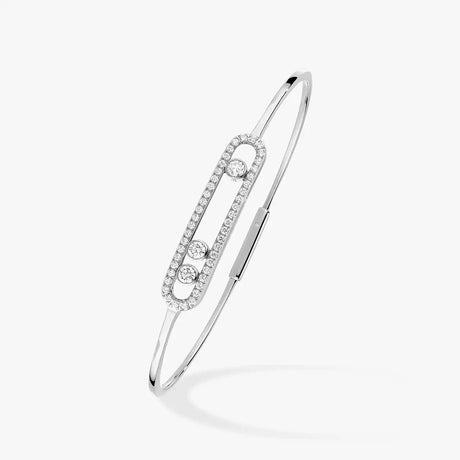 S925 sterling silver women's bracelet, classic MOVE/TWIN series, French diamond bracelet, holiday gift, high-quality jewelry - Lootquake