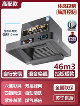 Campana extractora de cocina de 220 V, 600 mm, 700 mm, succión superior, tamaño pequeño, extractor de aire para cocina, electrodomésticos grandes, hogar, succión de 46 m³
