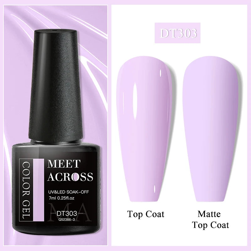 7ml Milky Jelly White Gel Nail Polish Natural Luster Long Lasting Nail Art All for Home DIY Manicure Soak Off UV LED Gel Vernis