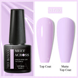 7ml Milky Jelly White Gel Nail Polish Natural Luster Long Lasting Nail Art All for Home DIY Manicure Soak Off UV LED Gel Vernis
