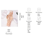 2pcs Set Watch Luxury Women Simple Dial Hollow Strap Fashion Gold Bracelet Quartz Wristwatch Student Ladies Watches Reloj Mujer - Lootquake