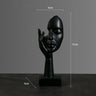 Estatua abstracta de resina, adornos de escritorio, esculturas, figuras, rostro, personaje nórdico, luz, arte de lujo, artesanías, decoración de oficina y hogar.
