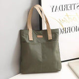 1Pc Women's Tote Bag Canvas Sewing Thread | Large Capacity Advanced Sense Handbag & Convenient Practical Female Commuter Bag