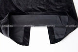 Women Heavy Rhinestone Bead Sexy Backless High Neck Waist Bag Hip Slimming Velvet Long Dress - Lootquake