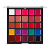 Paleta de 25 labiales de colores resistentes al agua, pigmentos de larga duración, hidratantes, cosméticos, brillos de labios, cosméticos profesionales.