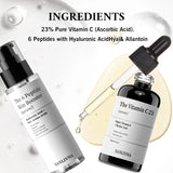 Vitamin C 23% Peptide Enhanced Kit - Improve Dull Skin Tone - Korean Skincare, Vitamin C Serum, Face Serum Kit Anti-Aging
